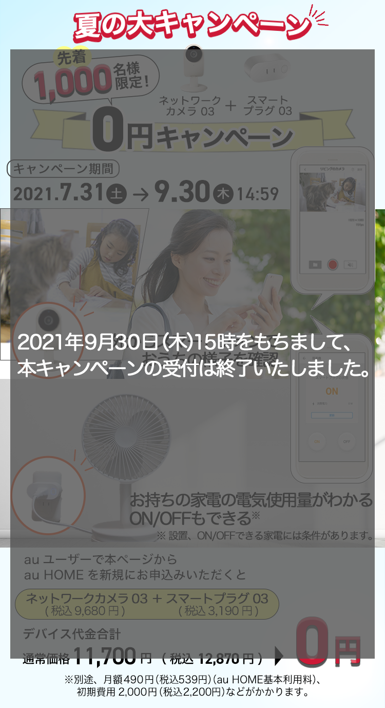 au様 確認ページ 刻ん
